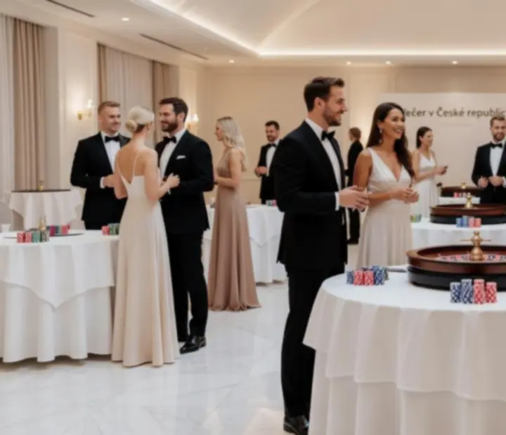 Elegantní eventový večer s pokerovými a karetními stoly v prémiovém prostředí