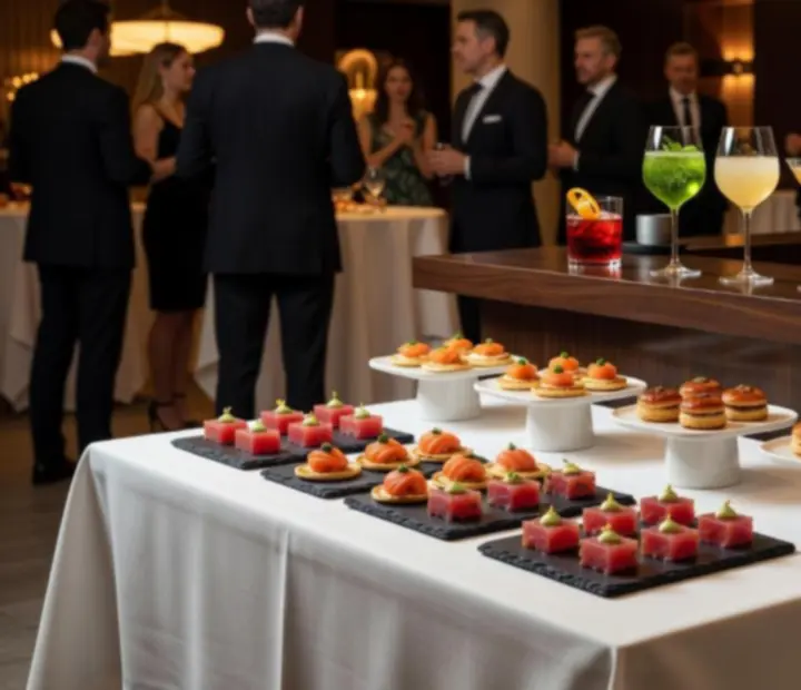 Exkluzivní catering a bar s designovými koktejly na VIP akci